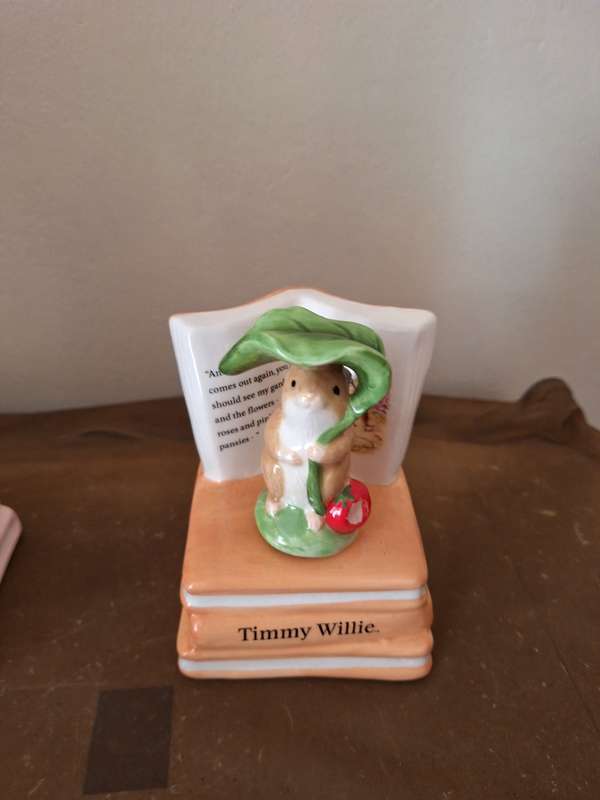 2 BEATRIX POTTER PETER RABBIT FLOPSY BUNNY MUSICAL AND TIMMY WILLIE MUSICAL